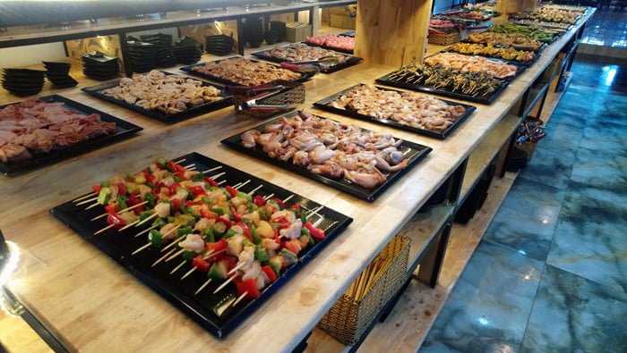 Quầy Buffet tại Tám Đà lạt chi nhánh Phan Thiết