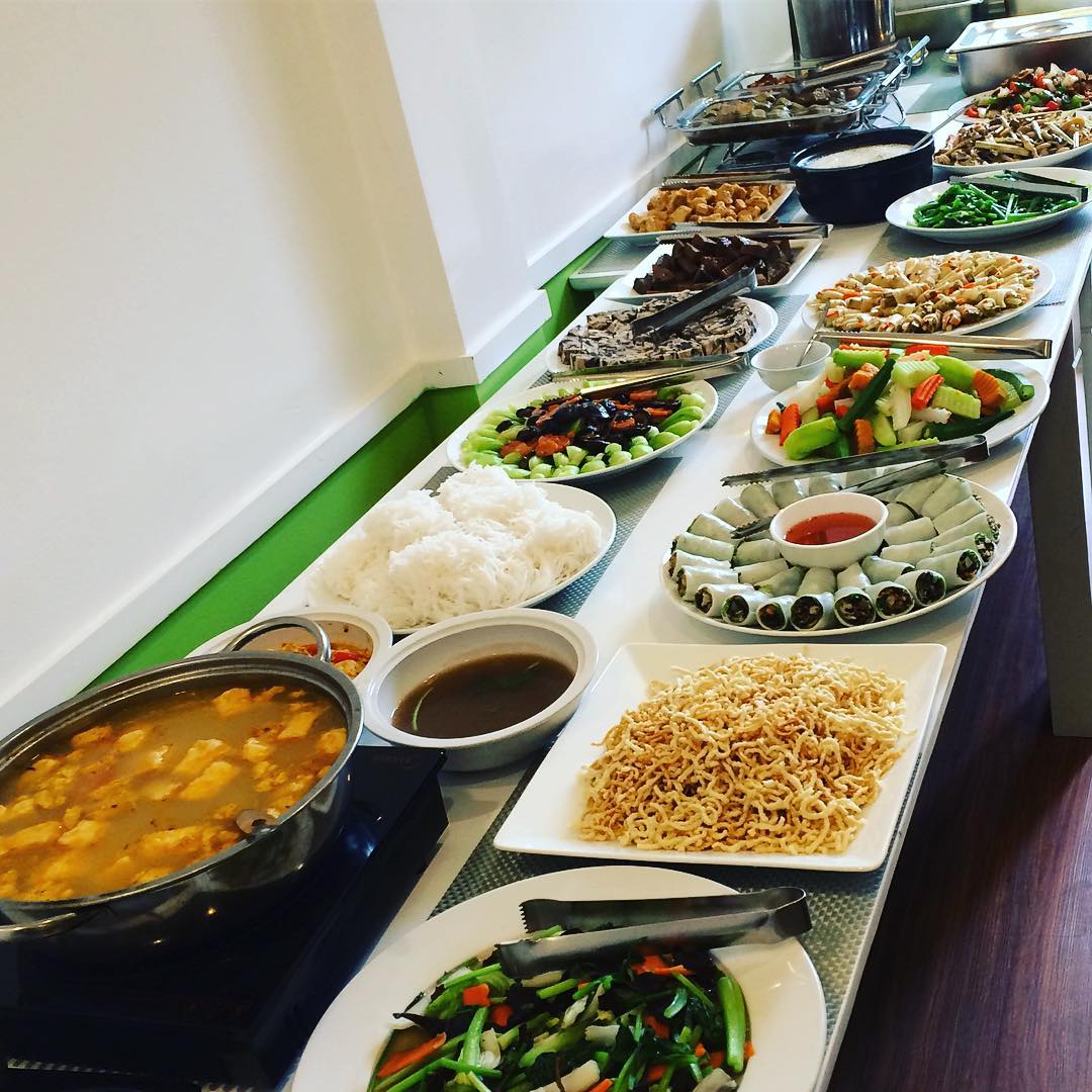 buffet chay nấm thiên đàng