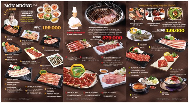 King BBQ Buffet Hà Nội - Menu 28 món Nướng và Lẩu đặc biệt hương vị Hàn