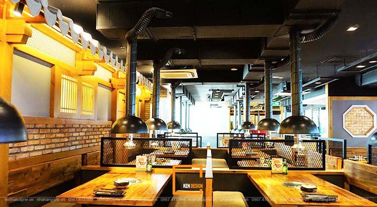 Vẻ đẹp xứ Kim Chi trong thiết kế nhà hàng thịt nướng GoGi House - KenDesign  chuyên thiết kế thi công nội thất nhà hàng khách sạn