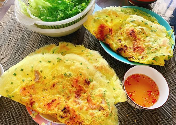 Cách Làm Món Bánh xèo nam bộ tôm thịt giòn thơm của Ngoc Nu Nguyen - Cookpad