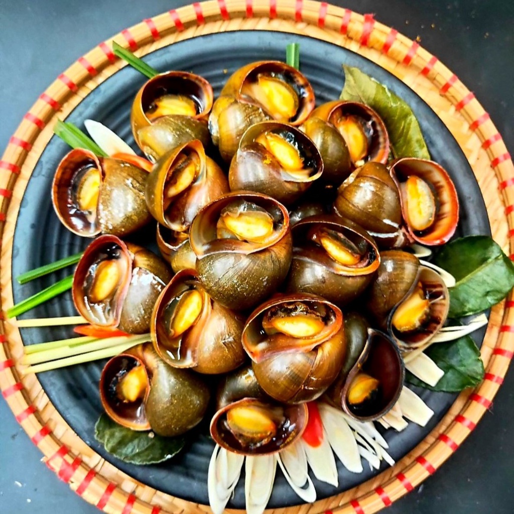 Ốc Sạch Gác Bếp Giỏ Tre (500gr)_Biển Xanh | Shopee Việt Nam
