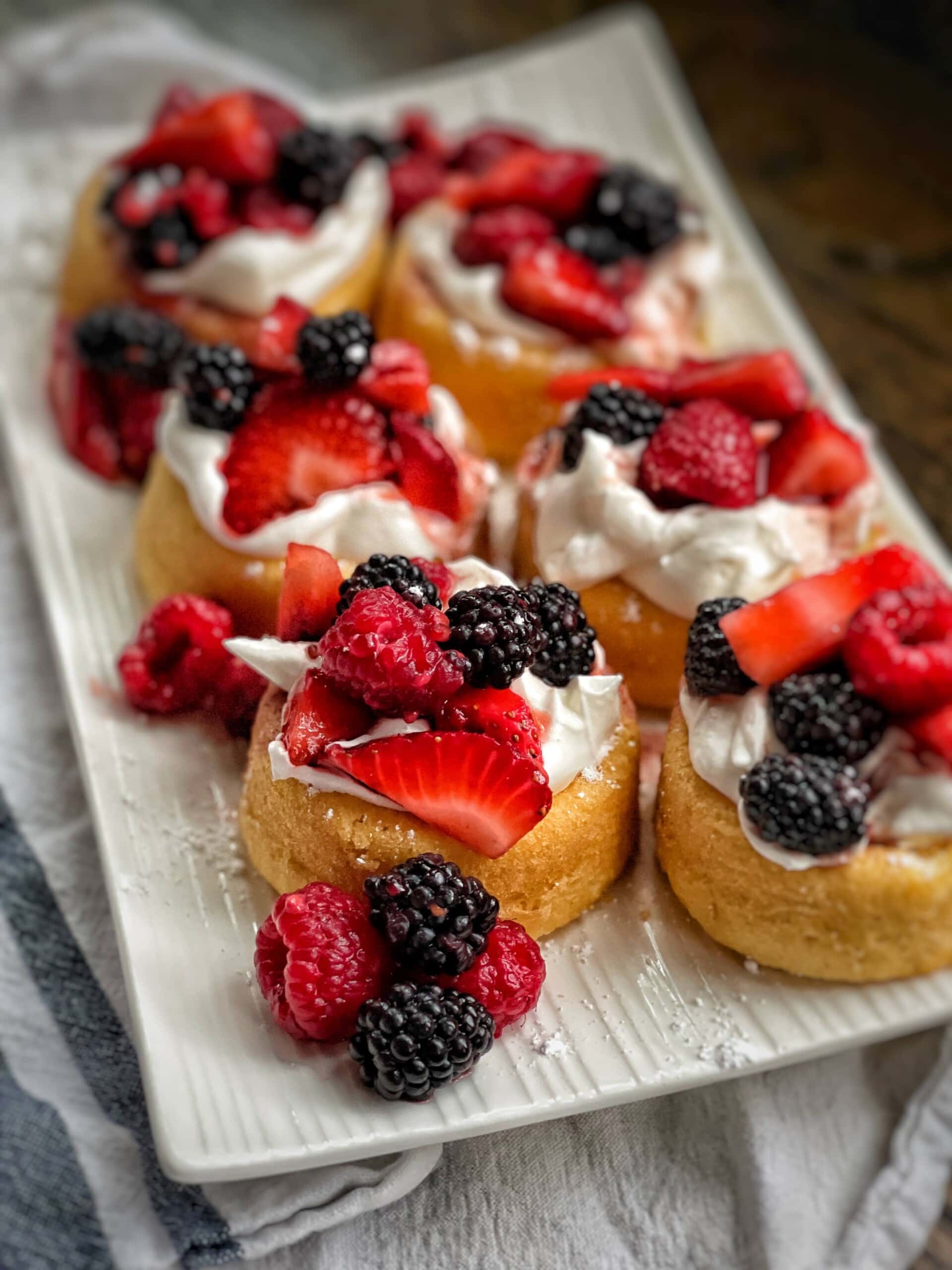 Dessert Shells with Macerated Mixed Berries - Sweet Savory and Steph